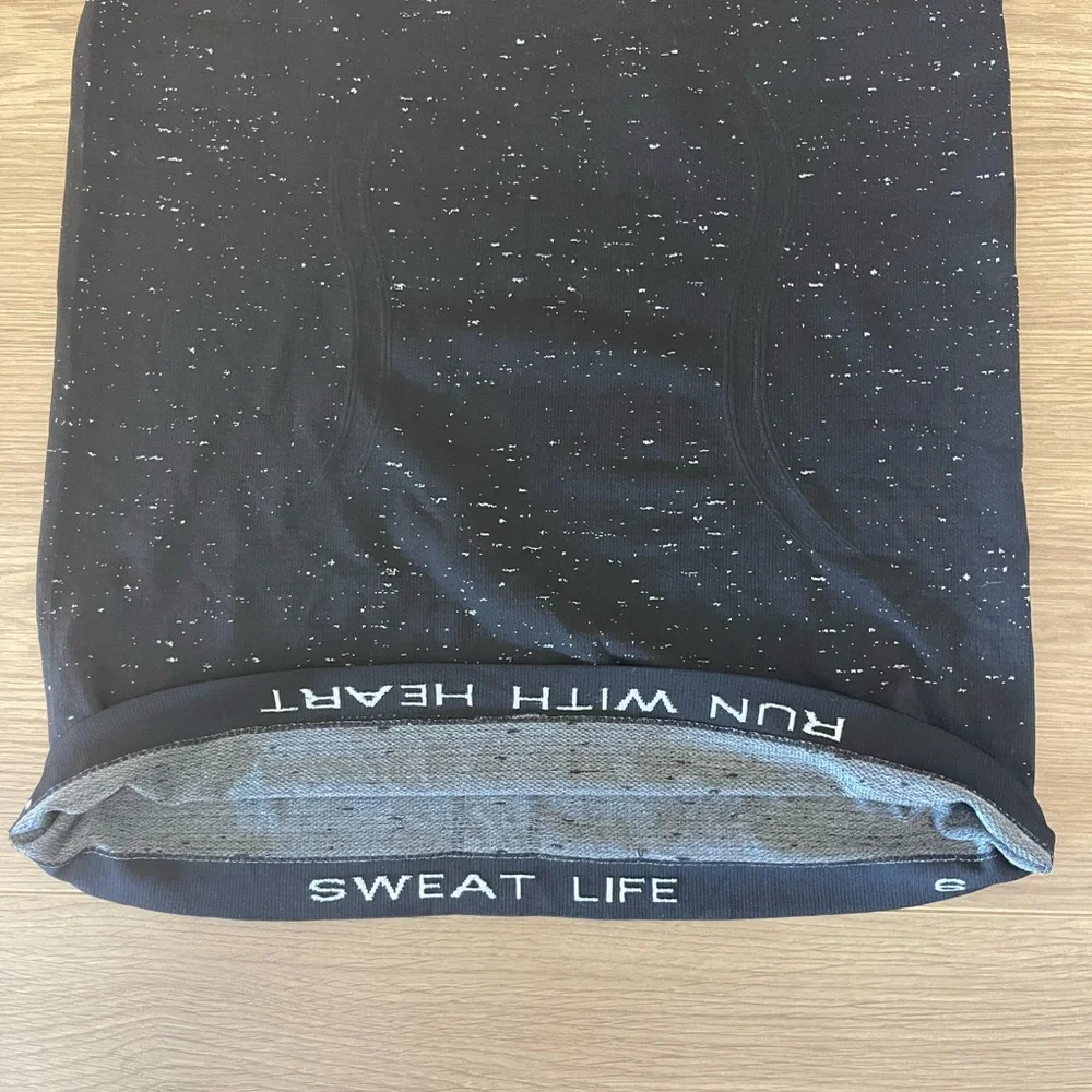 Lululemon Swiftly Tech Racerback Tank Black/White Speckle SZ 6 NWOT Condition - Picture 8 of 10